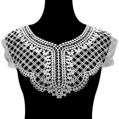 Milk Silk Embroidered Lace Collar: Water-Soluble, 3D, DIY Accessory