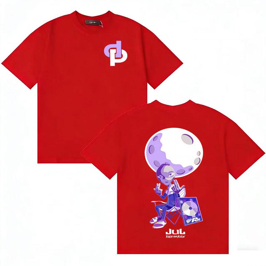 

Rapper Jul Rien 100 Rien Print Tshirts French Streetwear Unisexs Women Humor Oversized Tshirt Cotton Shortsleeved Casual T Shirt S