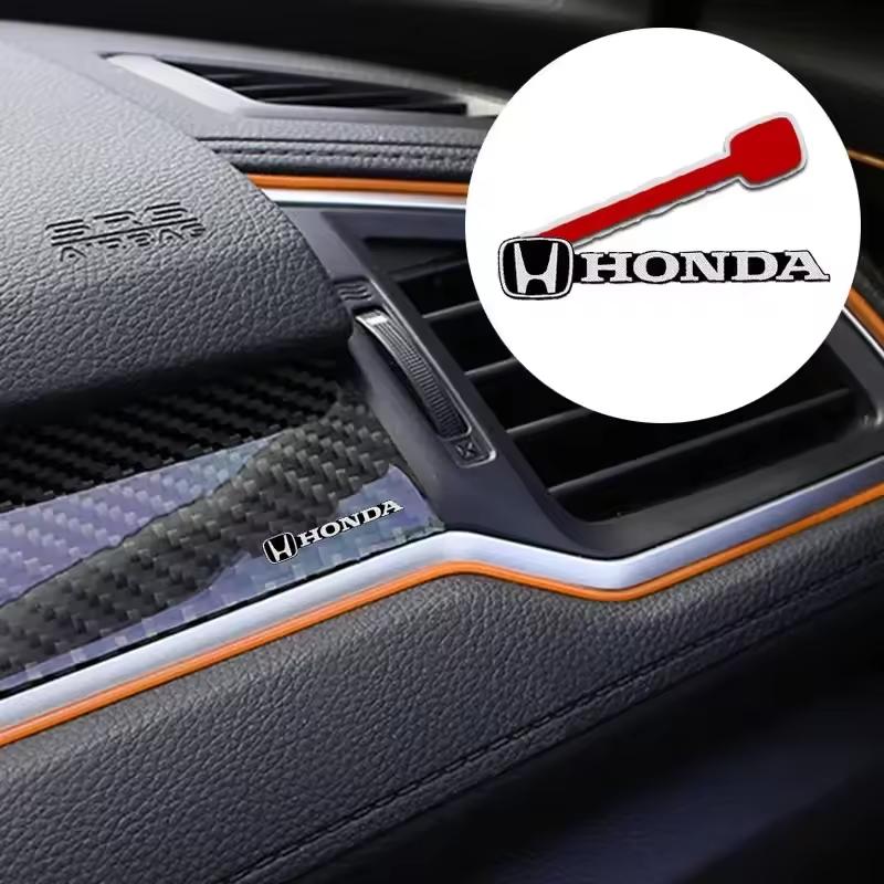 car audio decorate 3D Aluminum Badge Emblem Sticker For Honda Civic Accord City Fit Mugen Vezel CR-V Pilot HR-V Envix Odyssey ahv256