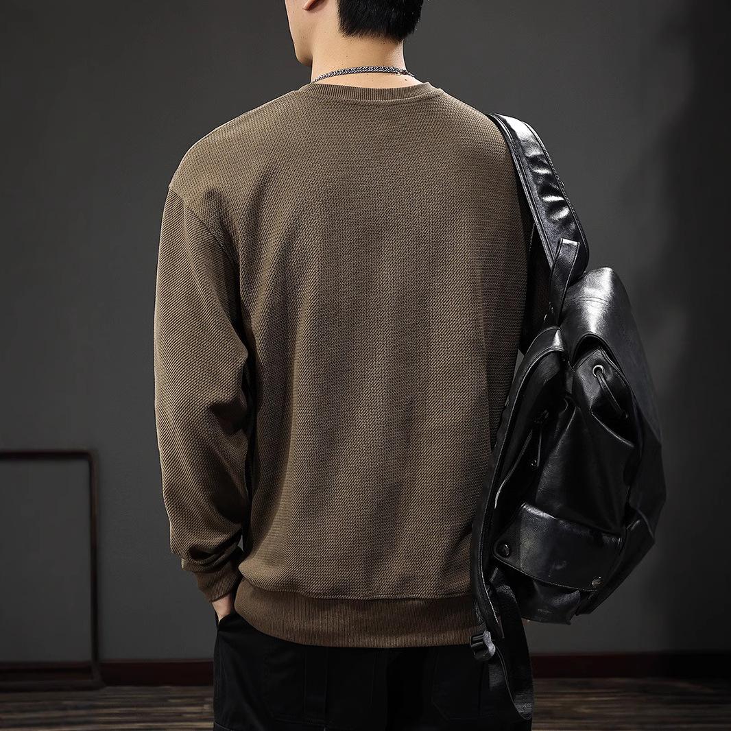 Осенний тяжелый жаккардовый вышитый свитер — фото 4