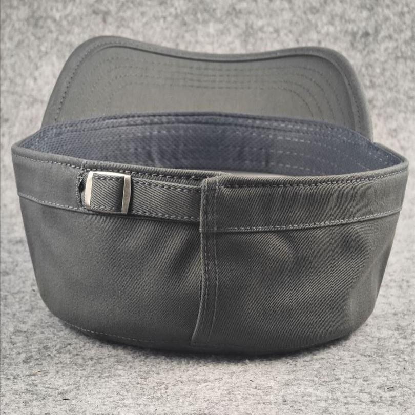 Back-sealed Large Head Circumference Flat Top Hat Pure Colorcasualelegantplus Size Middle-aged and Elderly All Year Roundcasual Peaked Cap Men's Hat