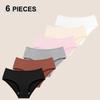 FINETOO 6PCS Seamless Cotton Printing Panties Low Waist Breathable Underpants Spring Autumn XS-XXL Underwear Female Comfortable Lingerie