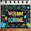 1 Striscione di Bentornato a Scuola - Decorazione Festa Primo Giorno per Insegnanti e Studenti Oggetti di Scena per Studio Fotografico Forniture Tavolo Torta