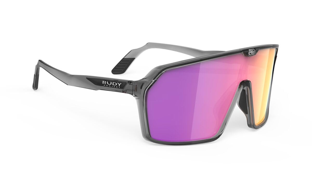 Rudy Project SPINSHIELD Sports Crystal Ash Gloss Sunset Sunglasses, Frame, Multi-Laser Lens, SP725233-0002