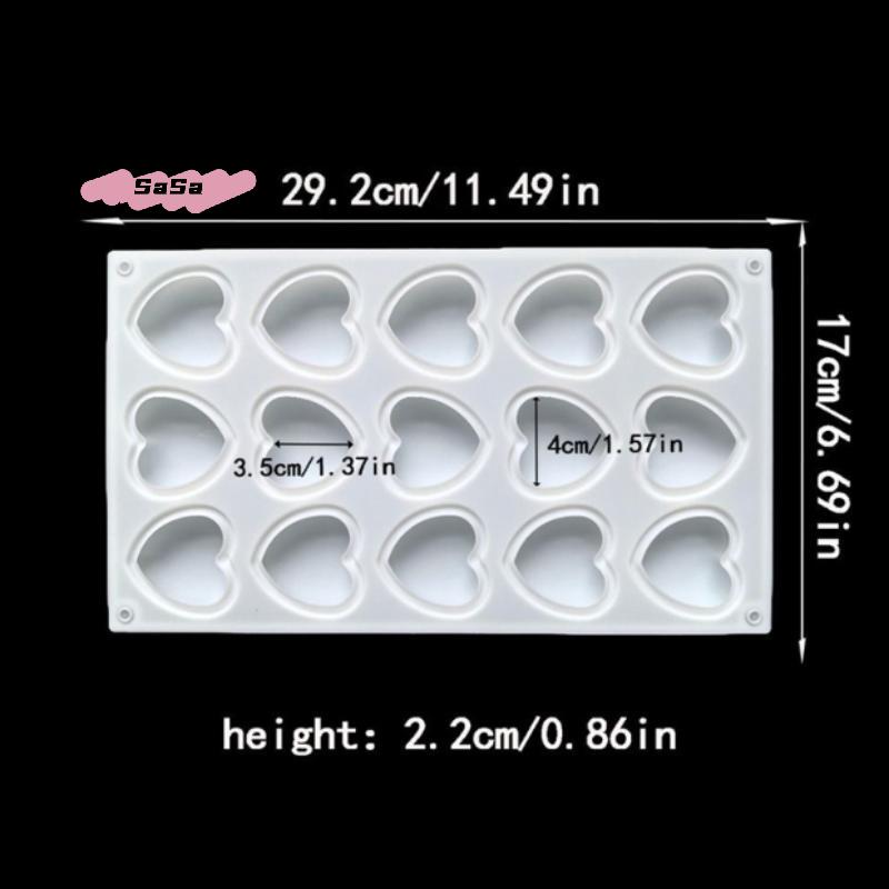 Heart Shaped Silicone Baking Molds Chocolate Dessert Mousse Pastry Fondant Candy Gummy Cake Decoration Bakeware for Kitchen