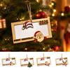 Creative Wooden Cash Ornament Christmas Money Holders for Cash, Holiday Gift Tree Hanging Decoration Holder Ornaments Xmas Tree, Home Party Supplies