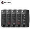 KEYYOU Nowy 2/3/4 Przyciski Do Jeep Wrangler Renegade 2015-2018 Składany Pilot Obudowa Kluczyka Samochodowego Wymienna Obudowa z Ostrzem SIP22