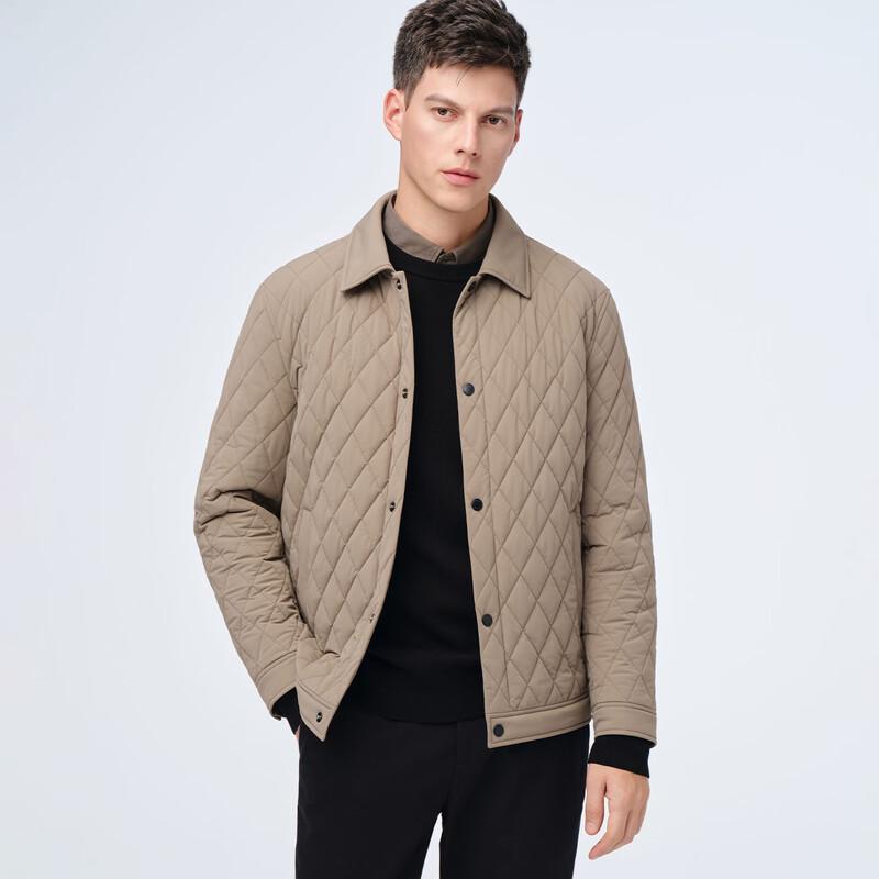 GIOVANNI VALENTINO Men's Casual Padded Turn-down Collar Jacket