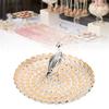 Peacock Fruit Tray Zinc Alloy Metal Peacock Plate for Bread Snacks Cakes   Candies