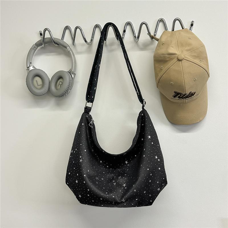 Women's Large Capacity Wave Dot Crossbody Bag Commuter Shoulder Bag