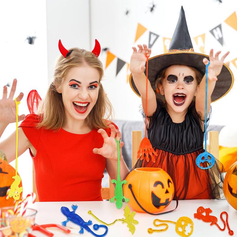 10/20/30/50 Peças Mãos Pegajosas de Halloween em Atacado Alívio de Estresse Mão Pegajosa Elástica Brinquedo Para Crianças Enchimentos de Sacola de Lembrancinhas de Halloween
