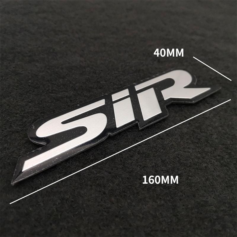 

Автомобильные наклейки 3D Металлический Логотип SIR Эмблема Значок Наклейки Для Honda FIT Jade Accord City Civic CRV Accord Авто Задняя Крышка Багажника Наклейки на Кузов серебряный