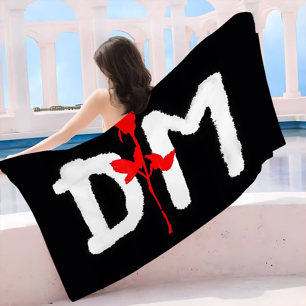 Asciugamano da Spiaggia Rock Elettronico D-Depeche Mode Asciugamani da Bagno Colorati per Ragazza Microfibra Asciugatura Rapida Senza Sabbia Spiaggia Yoga Piscina