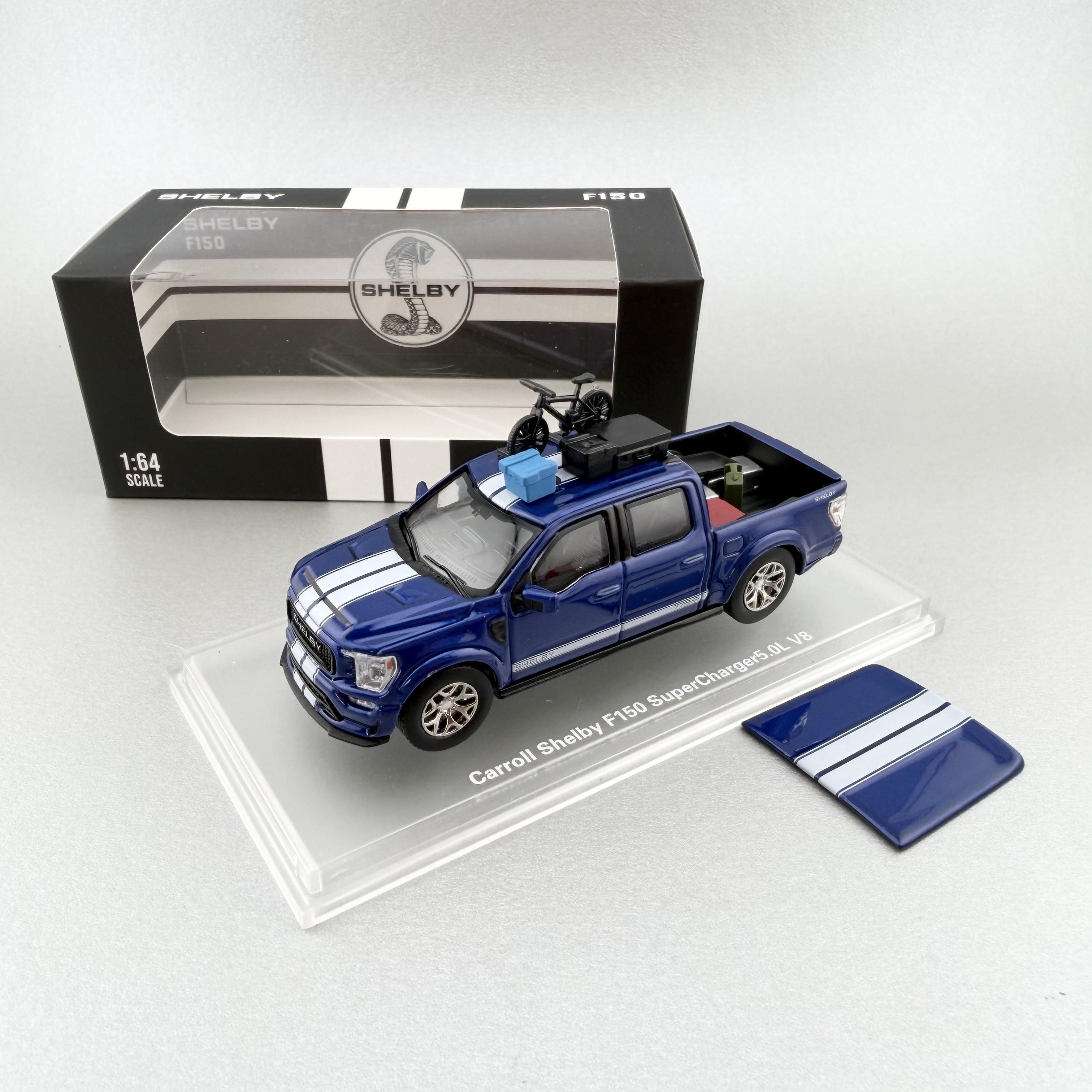 

FW Funny Model 1/64 Carroll Shelby F150 in Stock COOL CAE SHOW 2026 Alloy Car Static Die Cast Vehicles Collection Model Car Toy синій