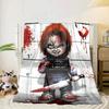 Chucky's Halloween Horror Blanket Flannel Blanket for bed, sofa, Camping, Hiking, Picnic Essentials, gift for family Fan gifts