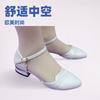 2025 Summer New Hollow Single Shoes Women's Toe Low-heeled Mary Jane Thick-heeled Fashion Sandals Middle-aged Pumps