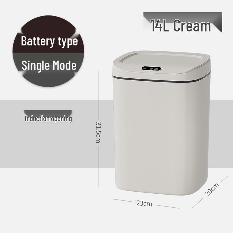 Smart Large-Capacity Induction Trash Can for Kitchen & Bathroom