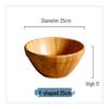 Creative Bamboo Wood Salad and Fruit Bowl for Dining and Restaurants