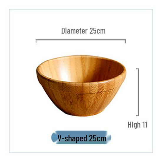 Creative Bamboo Wood Salad and Fruit Bowl for Dining and Restaurants