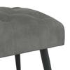 Button Tufted Bench Dark Gray 60 x 40 x 45 cm Velvet