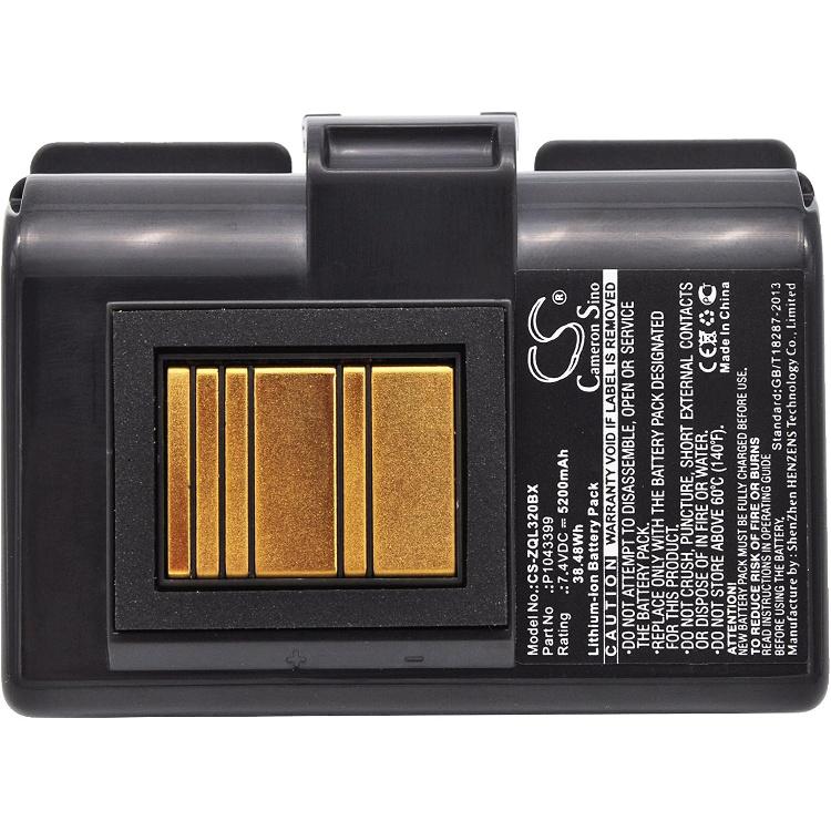 

5200mAh Battery Replacement for Zebra QLN320 ZQ620HC ZQ620 ZR628 QLn220HC ZR638 ZQ510 ZQ500 ZQ610 ZQ610HC QLN220 ZQ520 P1031365-059 P1031365-025 1 Pcs