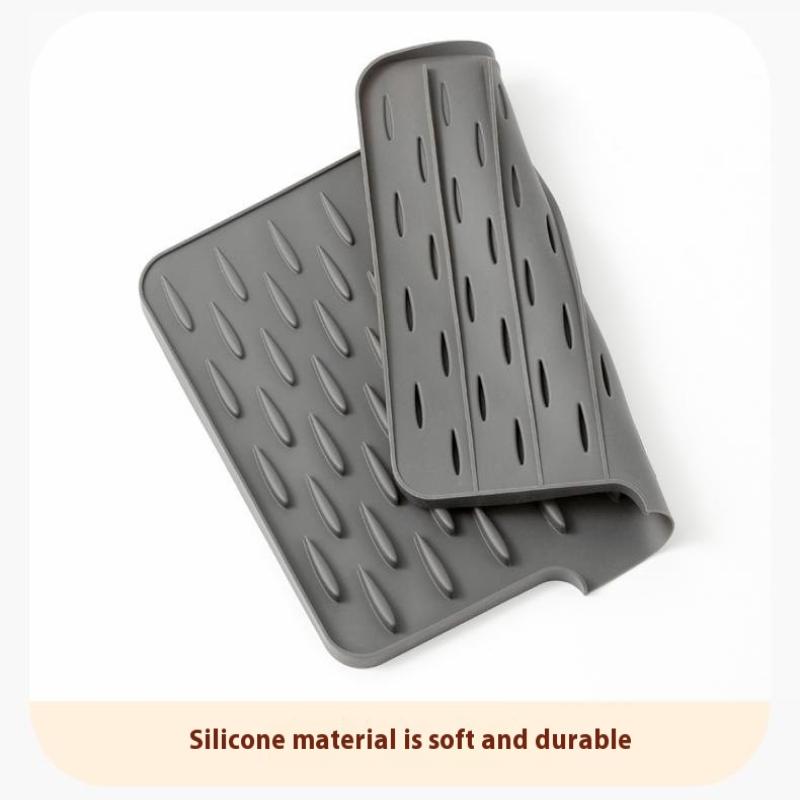 1 Pz Tappetino Asciuga Piatti in Silicone Tappetino Scolapiatti per Pentole Stoviglie per Cucina Tappetini Antiscivolo Sottobicchiere Antiscottatura Utensili da Cucina