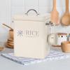Metal Rice Storage Container Flour Pod for Kitchen