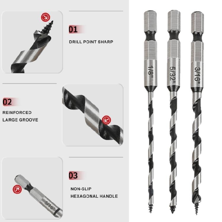 Twist Drill Bits 12-35mm Serrated Drill Bit Cutting Woodworking Drill Bit Tool for Metal Plastic Wood Hole Drill Bit