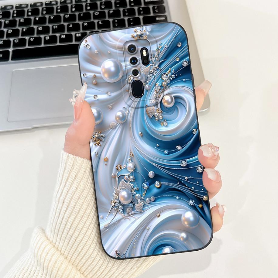 Case For OPPO A9 2020 Cover A5 2020 Coque CPH1937 CPH1959 Capa Fashion Flower Painted Shockproof Bumper For OPPO A11 A11X Fundas
