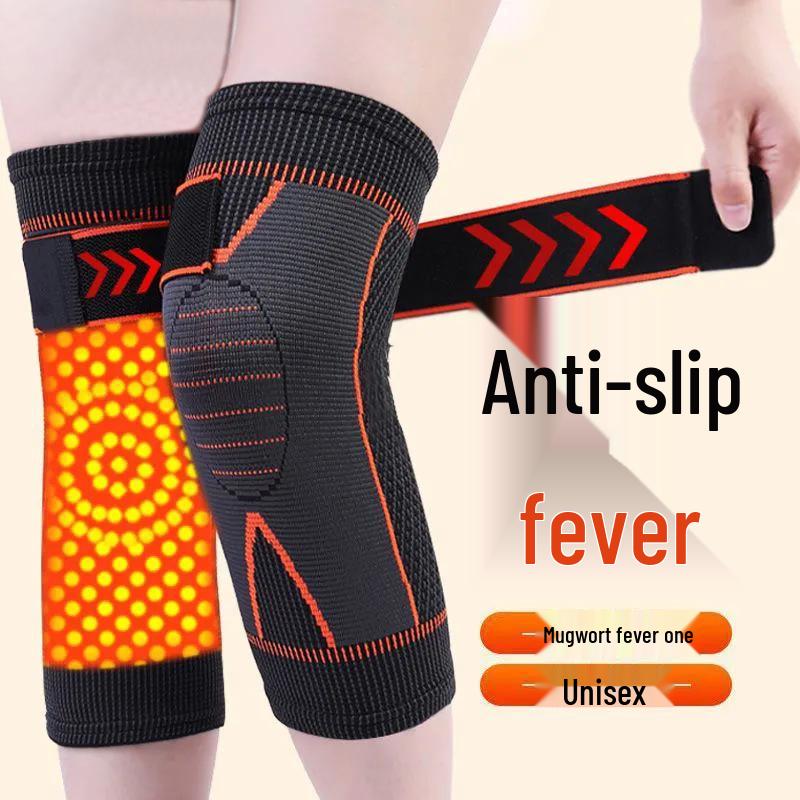 Mugwort Heating Knee Pads: Warm, Non-Slip Leg Warmers for Sports & Cold Weather