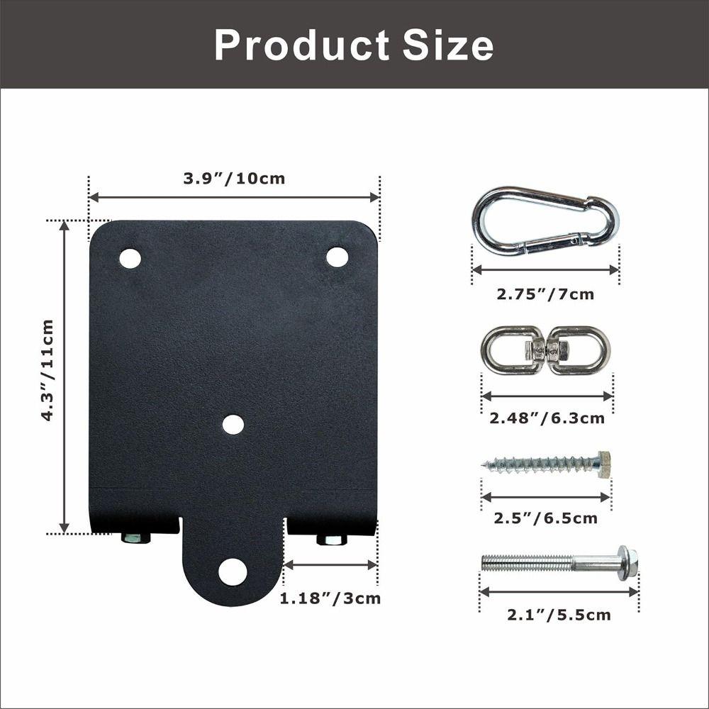 Sturdy Wall Mounted Hook Rust-Proof 360 Rotation Beam Hook Stable Boxing Bag Hanger Swing