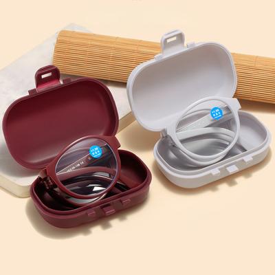 Reading Glasses Men Folding Presbyopia Glasses HD Fashion Portable Prescription Glasses 0 To +4.0 Eyeglasses