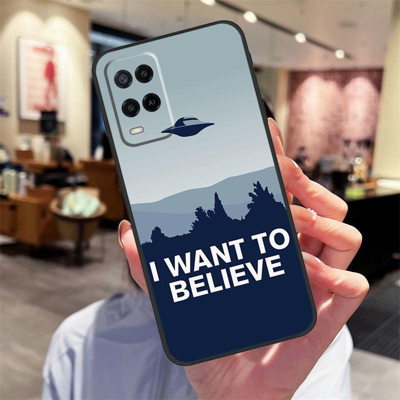 The X Files I Want to Believe Case For Oppo A94 A54 A40 A60 A80 A98 A78 A18 A38 A58 A16 A76 A96 A17 A77 A74 A57S A15 Cover