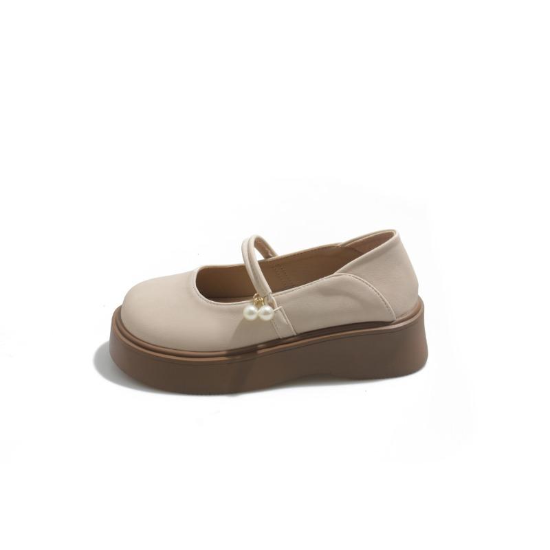 Leather Mary Jane Shoes Women's Shoes Autumn New Platform Small Leather Shoes Single Shoes