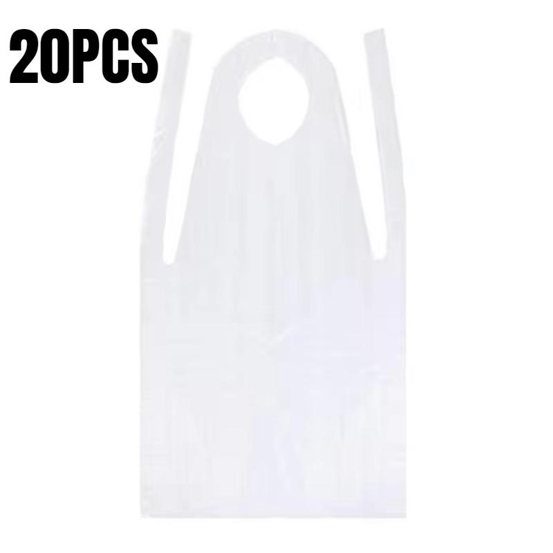 Disposable Apron Clear Plastic Apron Painting Party Kitchen Cooking Housework Picnic DIY Craft Household Cleaning Tools
