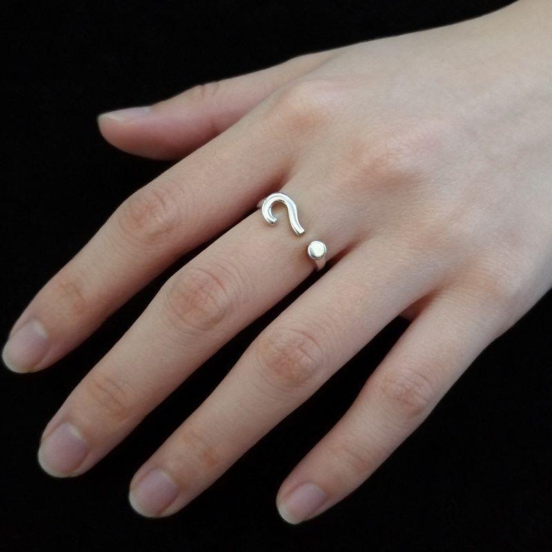

European and American Retro Vintage Style Unisex Non-Fading Fashion Trendy Niche Cool Open Silver Ring Jewelry 01380 Adjustable opening