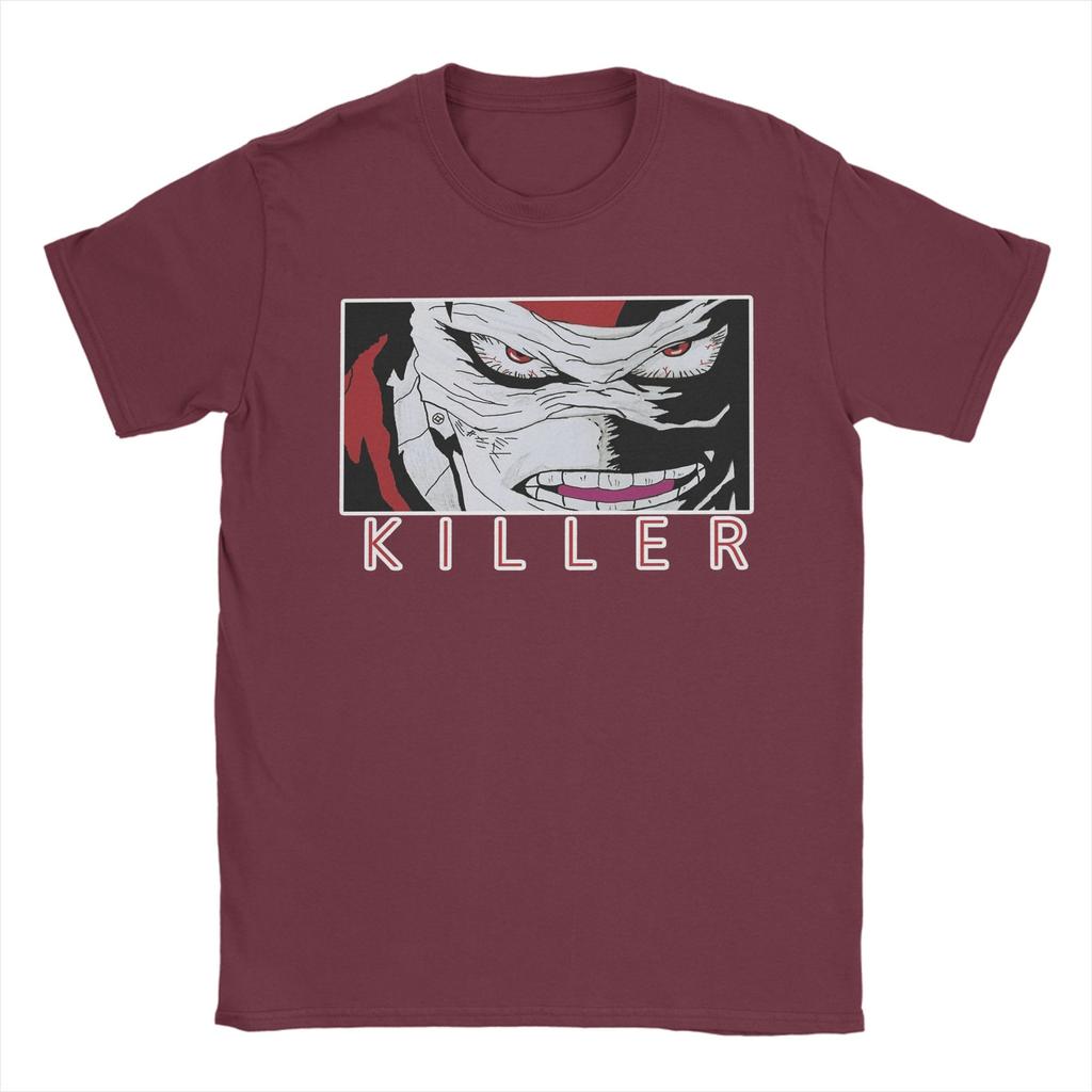 hero killer stain T Shirt for Men Cotton Hipster TShirts Crew Neck  Tees Short Sleeve Tops Plus Size