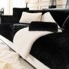 French Style Mink Plush Sofa Cover Winter Warm Thicken Sofa Covers L-shaped Living Room Home Couch Mat Non-slip Sofa Slipcovers