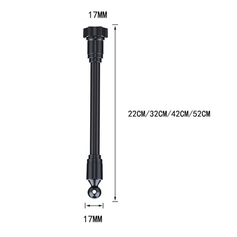 360 Degree Rotatable Aluminum Plastic Adapters 4 Lengths for Mobile Device Mounting On Car Vent Dashboards Desk Bracket