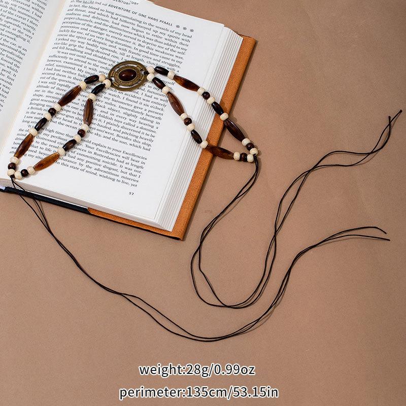 Bohemian retro style fringed waist chain women's exquisite hand-woven waist rope with skirt spring and summer ethnic style belt