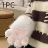 1Pc Squeaking Cat Claw Mittens Thicken Furry Glove New Cosplay Glove  Props