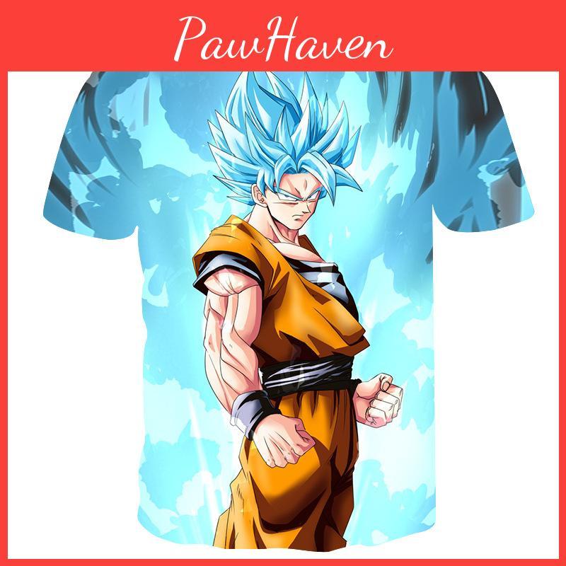 Womens Mens 3d Print Dragon Ball Z Vegeta Goku Tshirts Casual Tees Shirts Anime