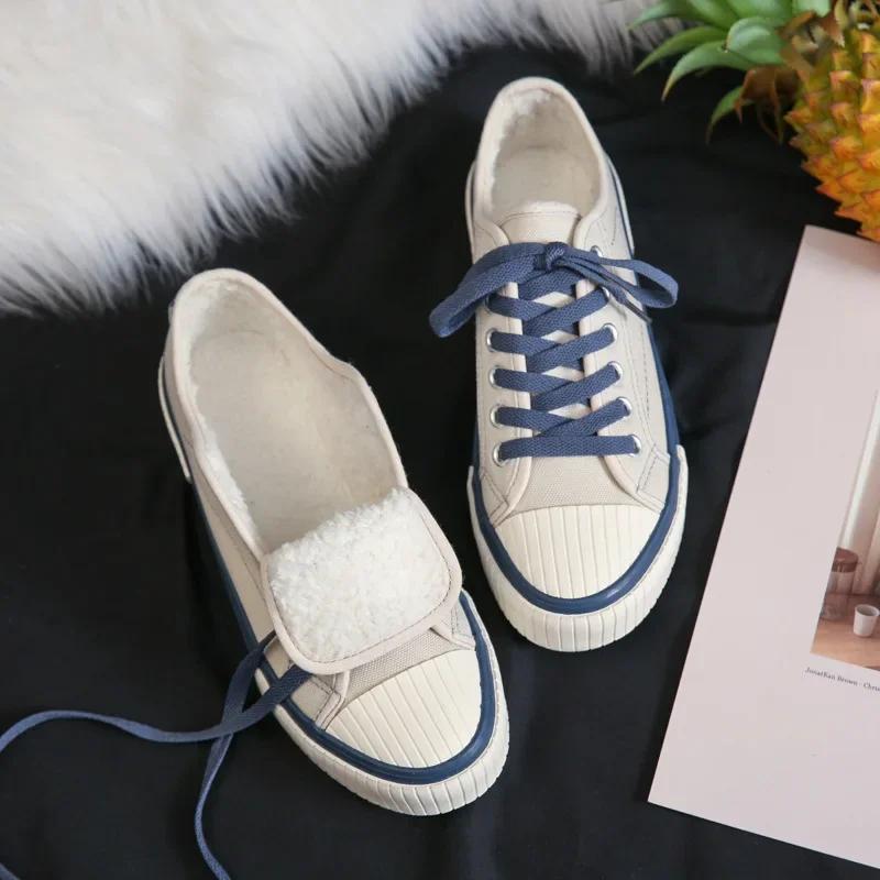 Women Platform Canvas Shoes Height Increasing Chunky Sneakers for Youth Girls Outdoor Trainers Female Ladies Thick Sole Footwear