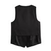 2025 Spring European & American Style French Silk Satin Sleeveless Women's Vest Set