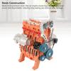 Car Engine Model Resin 8 Cylinder Car Engine Model Desktop Display Ornament Home Decoration for Teens Adults