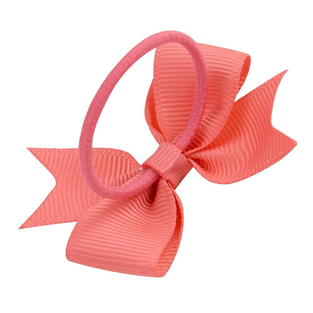 Children'S Versatile Xiaoqi Small Bow Solid Color Rubber Band Hair Band Baby Headgear Girls Hair Accessories 028