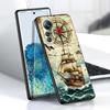 Vintage compass illustration Phone Case For Xiaomi Mi 15 14 13 13T 12 12T 12S 11 11i 11T Pro Ultra Lite 5G Black Soft