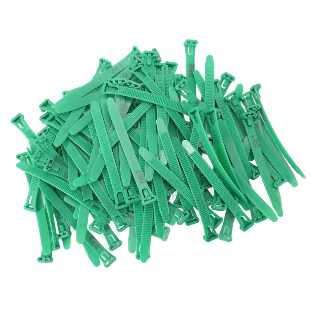 100pcs Chicken Leg Bands Adjustable Fadeless Numbered Poultry Identification Leg Tags for Duck Goose