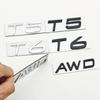 3D Metallplakette Auto Heckklappen Logo T5 T6 AWD Emblem für S40 S60 S90 XC40 XC60 XC90 V50 V70 T5 T6 AWD Aufkleber Zubehör