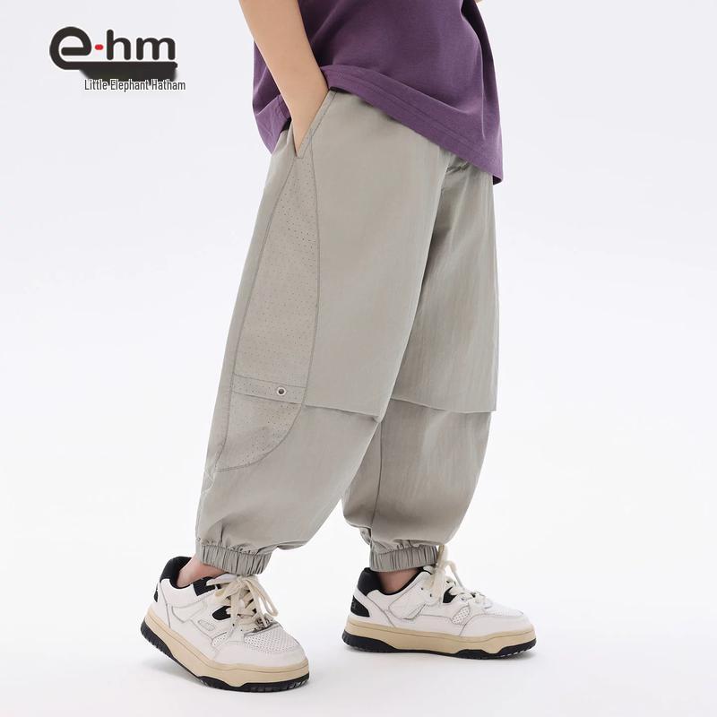 Xiang Han Mu Boys' Summer Lightweight Mosquito-Repellent Outdoor Pants